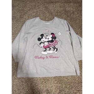DISNEY 3XL LONG SLEEVE FLEECE SWEATSHIRT MICKEY MOUSE AND MINNIE MOUSE KISS